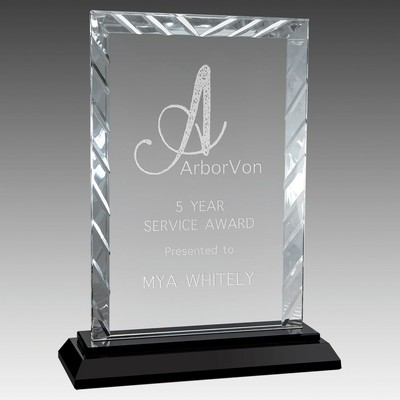 Rectangle Accent Glass on Base