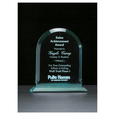 8.5" x 9.75" Arch Series Jade Acrylic Award