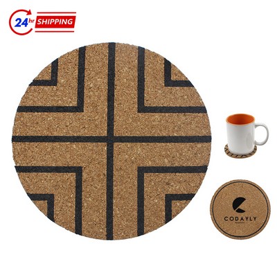 Thick Round Cork Coaster