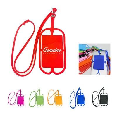 Phone Silicone Wallet & Lanyard