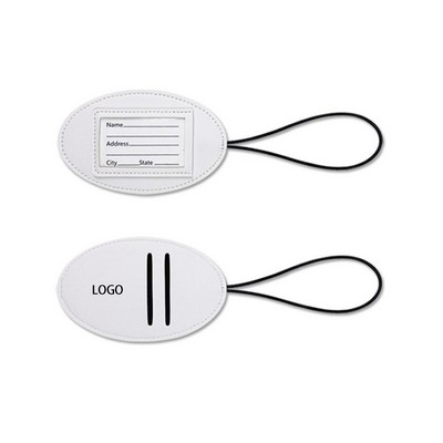 Pu Oval Luggage Tag