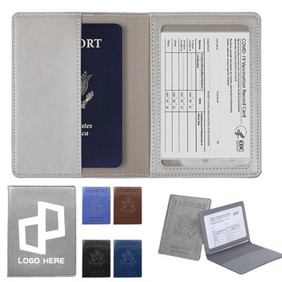 5.60 X 4.13Inch Pu Leather Passport Card Holder