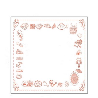 24 X 24 Inch Disposable Tablecloth W/ Custom Packing Bag