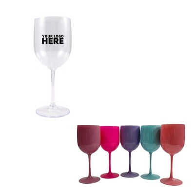 17 Oz. Plastic Wine Glasses