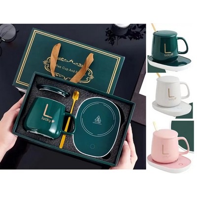 Luxury Mug Set Coffee Cup with Warmer