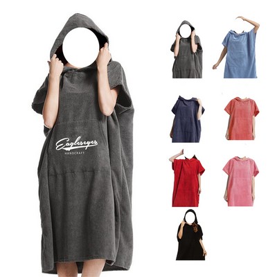 Hooded Beach Towel Poncho
