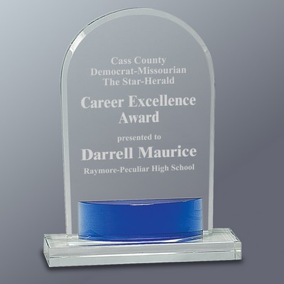 Blue Accent Award Series, Arch, Medium (7-3/4"H)