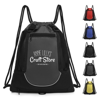 Basketball Drawstring Backpack