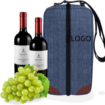 Wine Tote Bag With Cooler Compartment