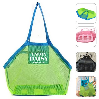 Large Mesh Beach Toy Tote Bag