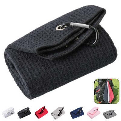 Golf Towel with Carabiner