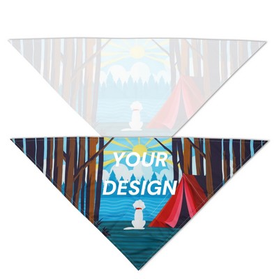 Custom Polyester Full Color Towel Dog Bandana