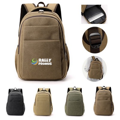 Travel Canvas Laptop Backpack