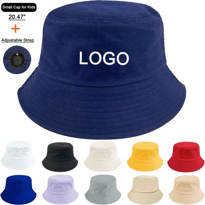 Kids Cotton Sun Hat with Adjustable Strap.