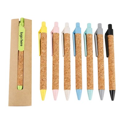 Kraft Paper Wrapped Cork Pen