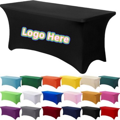 6' Flame Retardant Stretch Table Cover