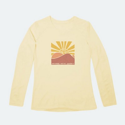 Women's Solar long sleeve shirt with front and back sided sublimation prints
