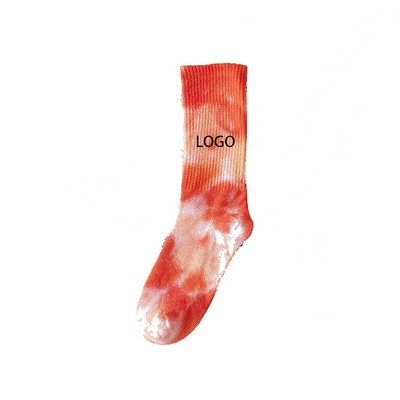 Tie-Dye Color Mid-Tube Socks
