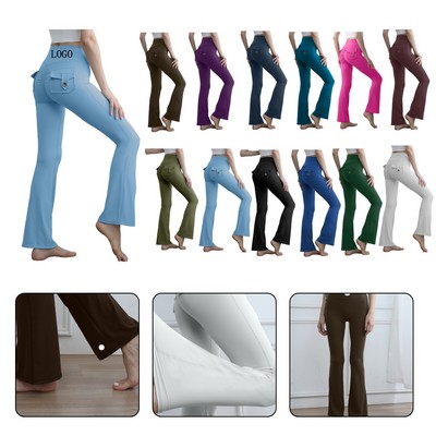 High Waist Yoga Flared Leggings