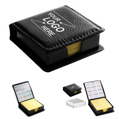 Calendar Box with Yellow Sticky Note Paper