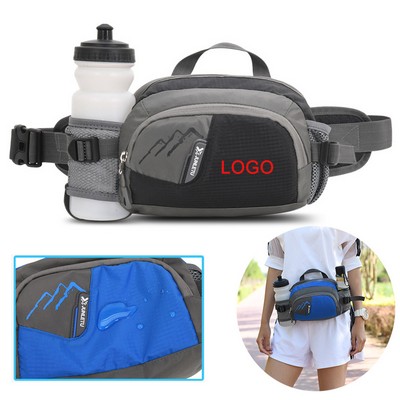 Hydration Running Belt Bag Fanny Packs with Bottles Pockets