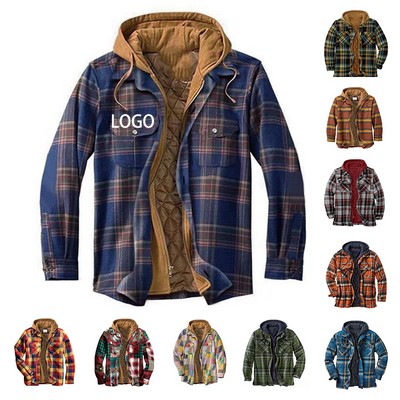 Quilted Plaid Cotton Jacket