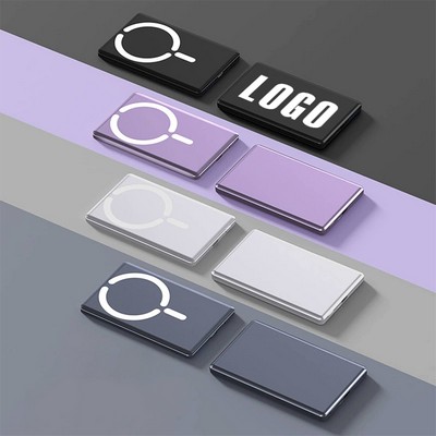 Ultra Thin Plastic Fast Charging Power Bank with Magnetic Function 5000mAh