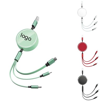 Retractable 3-in-1 Charging Cable