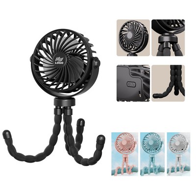 USB Mini Handheld Octopus Fan with Flexible Tripod