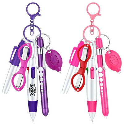 Nurse Badge Reel Set with Retractable Pens