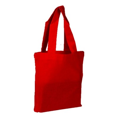 Sheeting Tote Bag With Mini Gusset