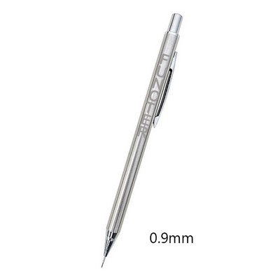 Stainless Steel Shinny Surface Mechanical Pencil 0.9 mm Pencil Lead