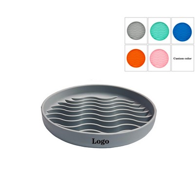 Pet Silicone Slow Feeder Plate