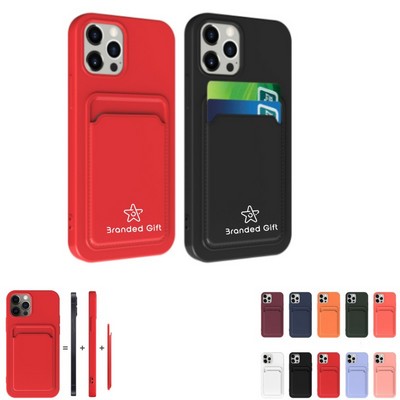 Integrated card holder phone case