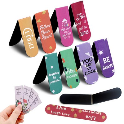Custom Magnetic Bookmark Foldable Paper Clip