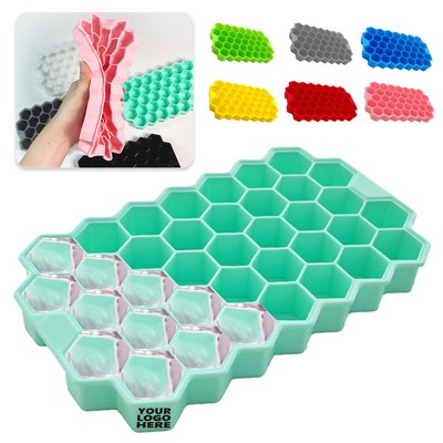 37-Slot Honeycomb Silicone Ice Cube Tray