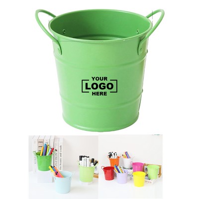 Creative Round Metal Storage Pen Holder