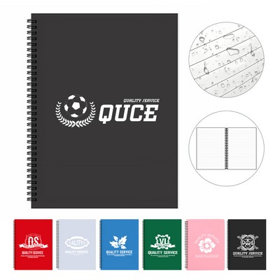 Reusable A5 80 Sheet Waterproof Lined Spiral Notebook