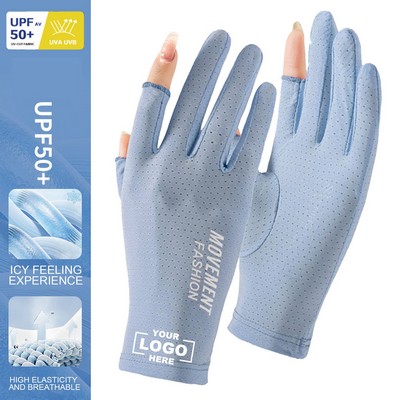 Womens Full Finger UV Protection Gloves with Touchscreen