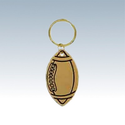 Brass Football Keychain