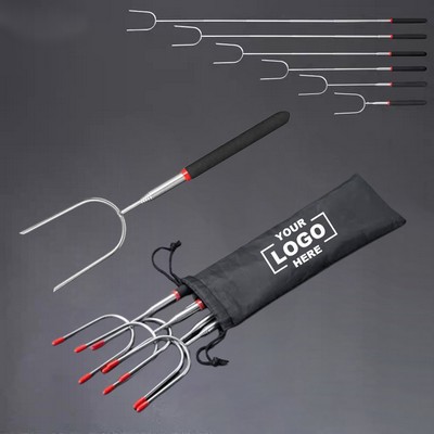 Stainless Steel Telescoping Barbecue Fork Set