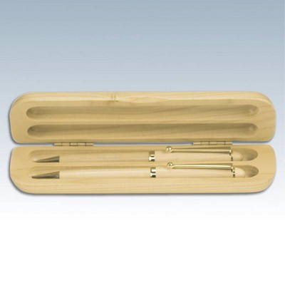 Wooden Double Pen Cases