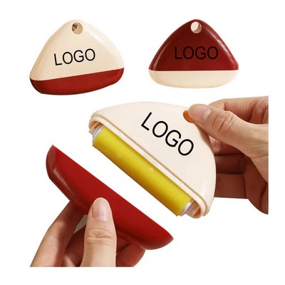 Plastic Customizable Mini Triangular Washable Lint Roller 3" H x 4" w
