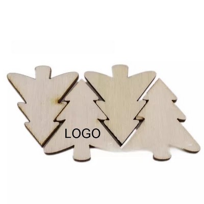 Log Christmas Tree Craft Chips