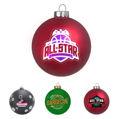4.7" Custom Glass Christmas Ball Ornaments