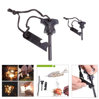 Multi Use Flint Fire Starter Stick