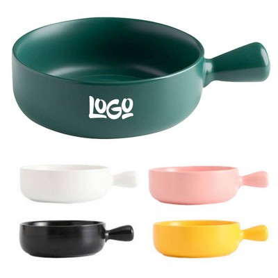 20oz Ceramic Soup Bowls w/ Handle