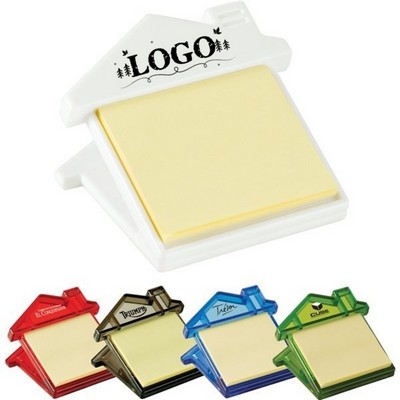 House Shaped Plastic Magnetic Sticky Note Holder With 30 Sheets