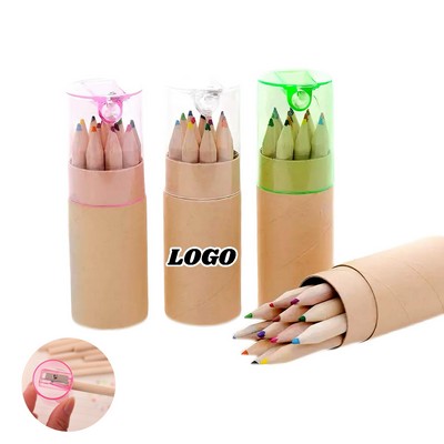 12 Colored Pencil Set With Sharpener