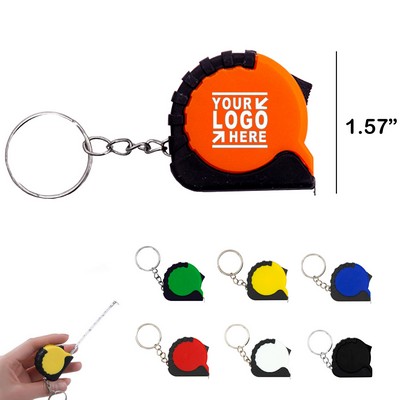 Mini Steel Tape Measure Keychain